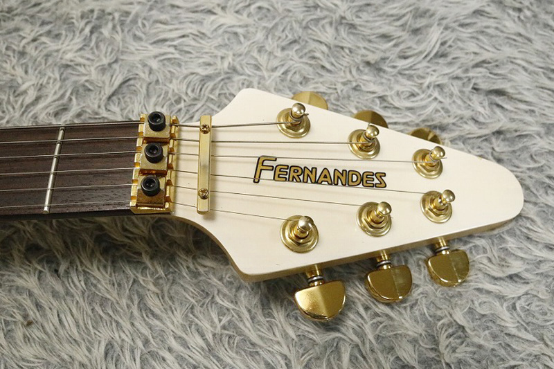 1990's made Fernandes Flying-V FV-80K See through white