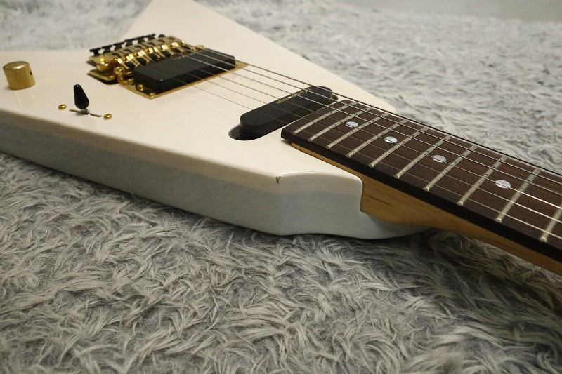 1990's made Fernandes Flying-V FV-80K See through white